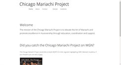 Desktop Screenshot of chicagomariachiproject.org